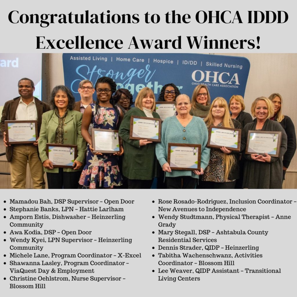 Blossom Hill Staff Recognized at OHCA Conference Blossom Hill